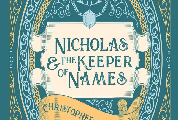 This is a book cover done for my novel, Nicholas and the Keeper of Names.